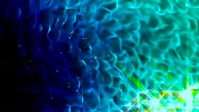 4K唯美粒子液体水波浪闪烁十字光特效背景视频的预览图
